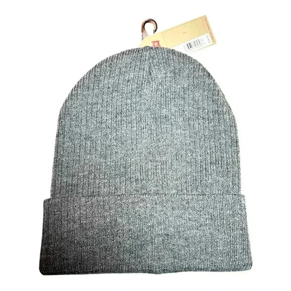 Levi’s Silvertab Slouchy Beanie Grey Size O/S NWT - Picture 3 of 3
